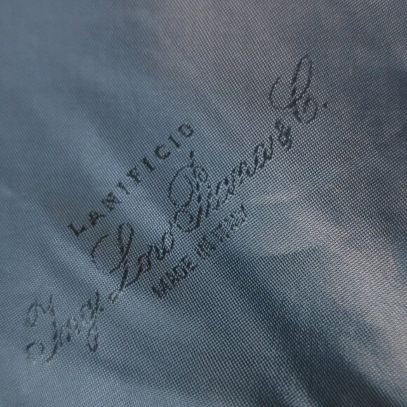 Mens Loro Piana Cashmere Cloud Blue Pinstriped 2 Button Blazer 42R EUR/US 56R - Picture 10 of 10